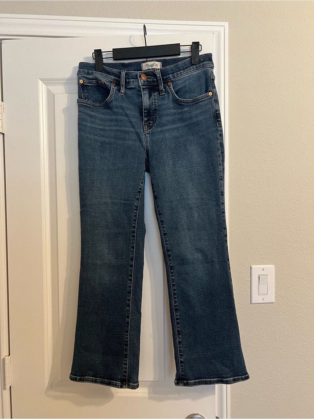 Madewell Dark Blue Boot Cut Jeans